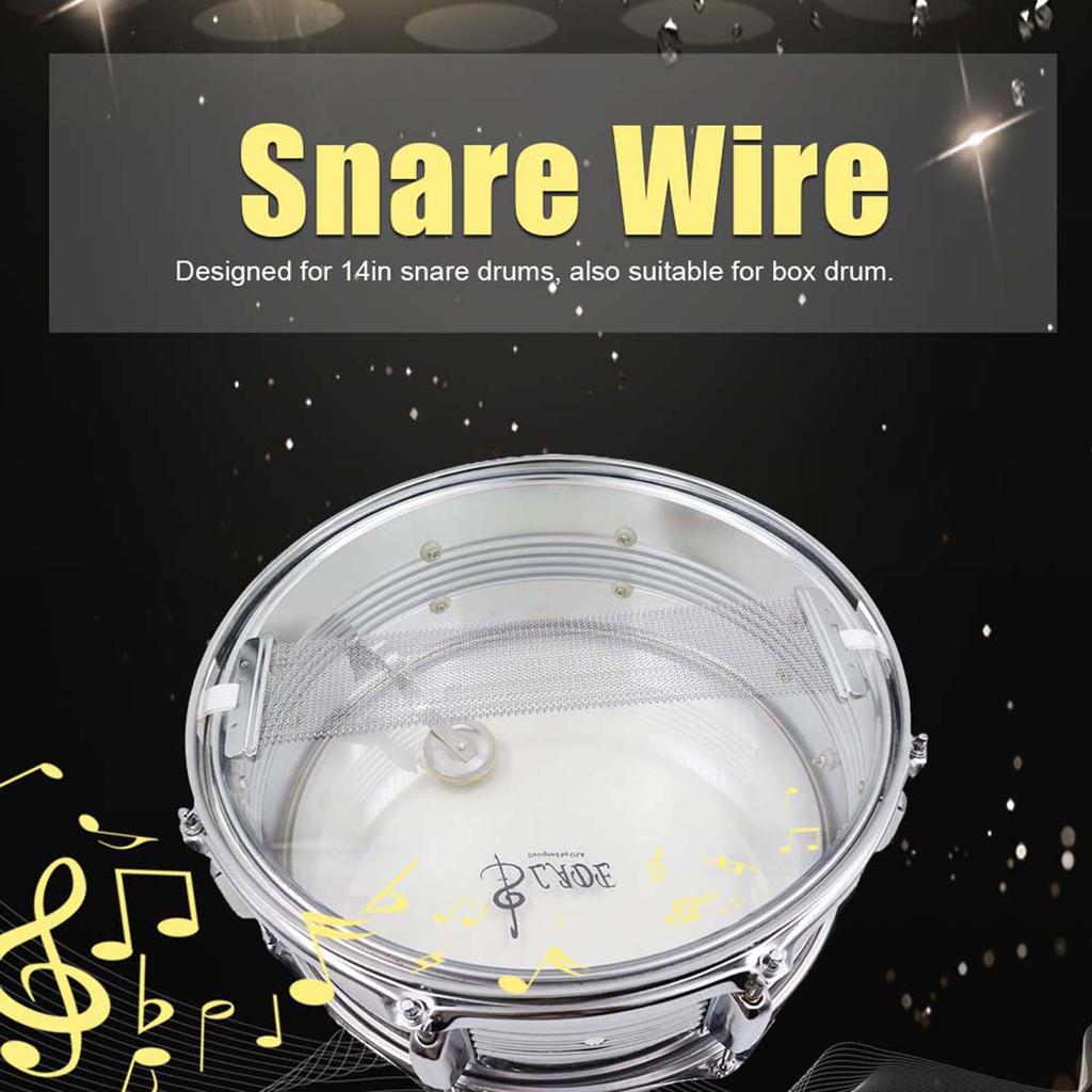 Durable 30 Strand Steel Wire for 14 Snare Drum Replacement Part Accessory