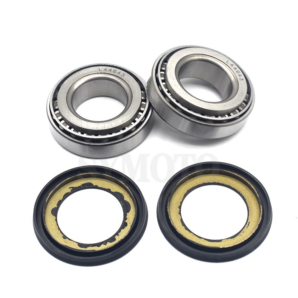 For Harley Touring Sportster 883 1200 XL Dyna Softail ALL 25x50mm Motorcycle Bearing CONE L44643 Steering Head Bearing With Seal