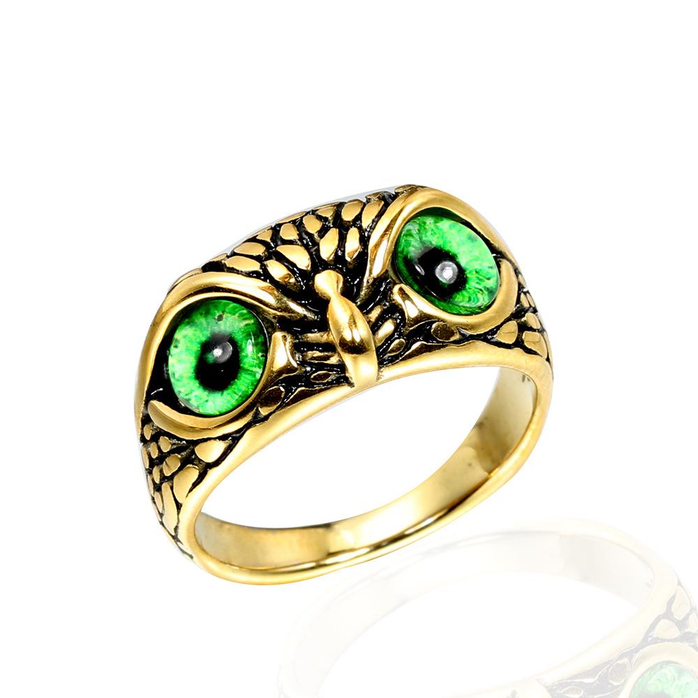 Personality Trend Ring, Vintage Halloween Owl Ring, European and American Ring 2026