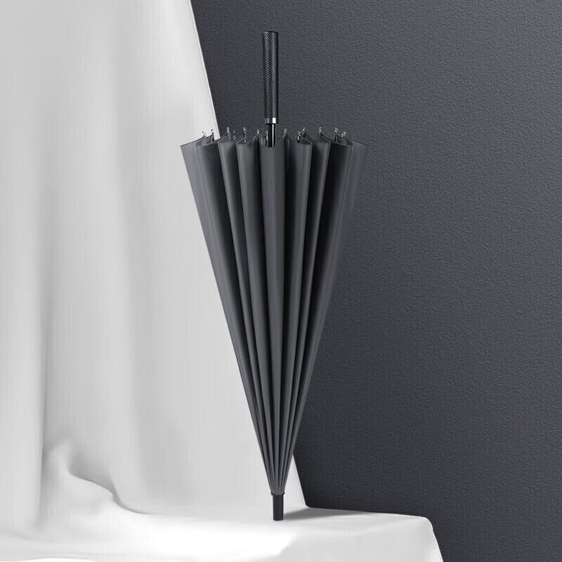 MAYDU Large 24-Rib Long-Handle Windproof Umbrella