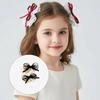 Gothic Bows Hair Clip 2000s Trend Side Clip Bows Lace Graceful Bowknot Balletcore Photo Props
