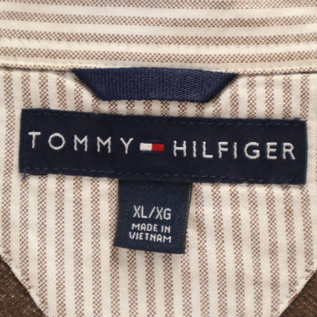 Tommy Hilfiger Short Sleeve Polo Shirt XL Brown Men's Used