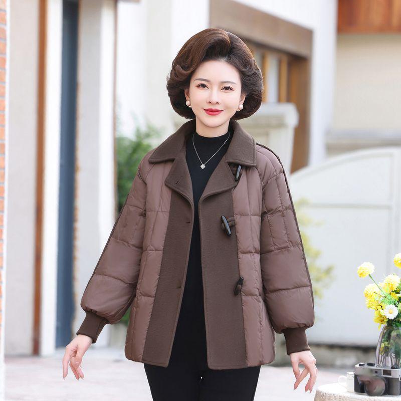 Down Jacket Mother Winter Fashion Middle Aged Elderly Loose Jacket