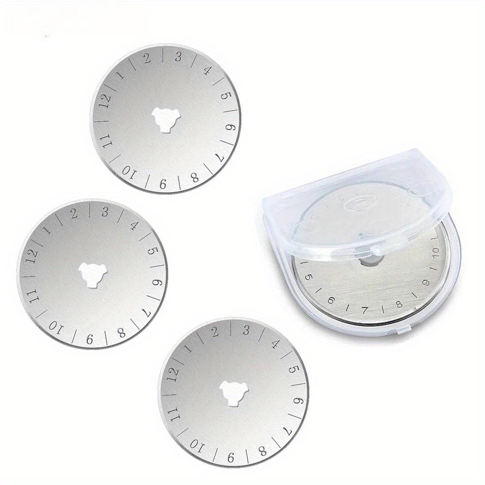 5PCS 45mm Rotary Cutter Blade SK5 Round Quilting Blades Rotary Replacement Cutting Blade for Quilting Fabric Sewing Craft