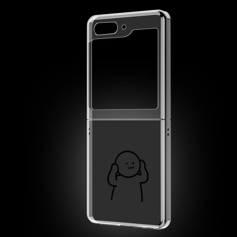 

Matchman Cartoon Hard PC Phone Case For Samsung Galaxy Z Flip 5 Transparent Cover For Galaxy Z Flip 5 Foldable Shockproof Shell Z Flip 5