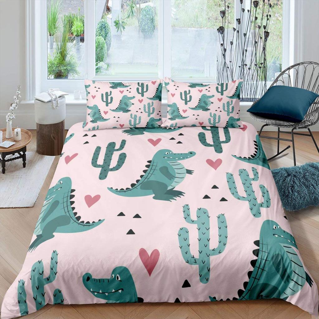 3D Bed set Beautiful Beach Bedding Bed Sets Modern Quilt Cover+pillowcases Winter California King Bedding Sets Jogo De Cama Bed
