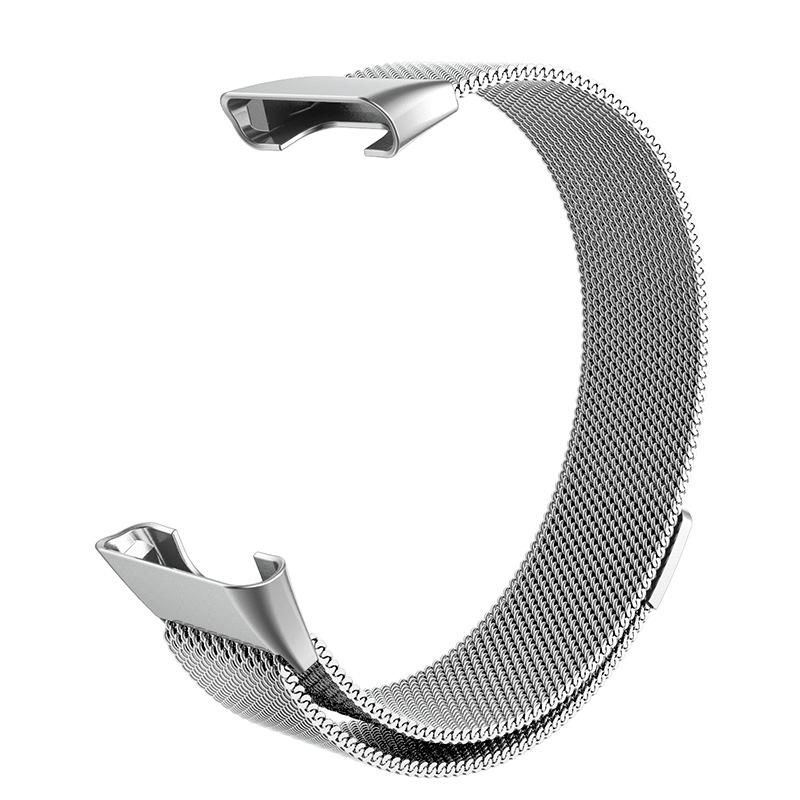Compatible with Xiaomi Smart Band 7 Pro: Magnetic Three-Bead Buckle Milanese Stainless Steel Strap.