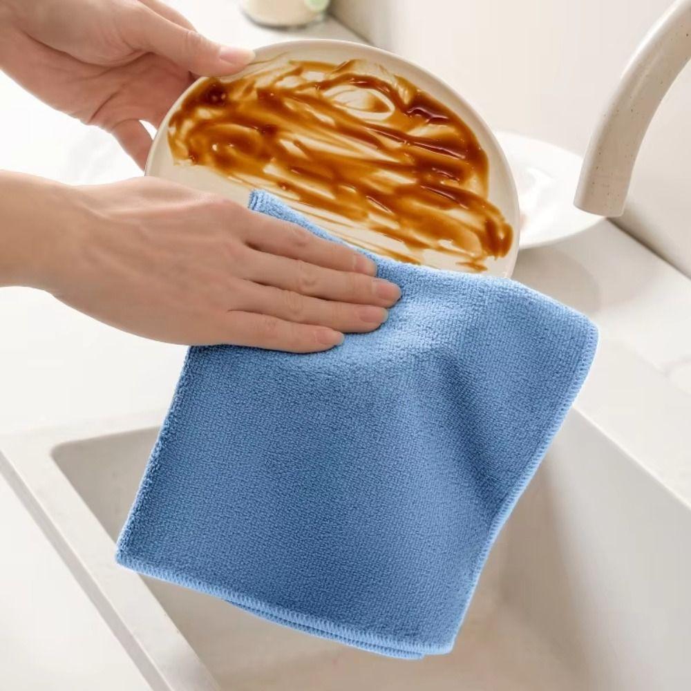 20Pcs Thickened Microfibre Cleaning Cloths 30x30cm Super Absorbent Cloths  House Cleaning