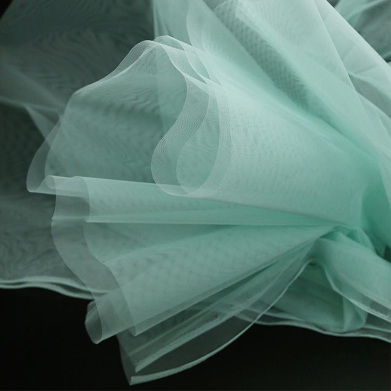 100x160cm Hard Tulle Mesh Fabric for DIY Wedding Dress Skirt Yarn Cloth Decoration Fabric by Per Meter Polyester Stiff Mesh New