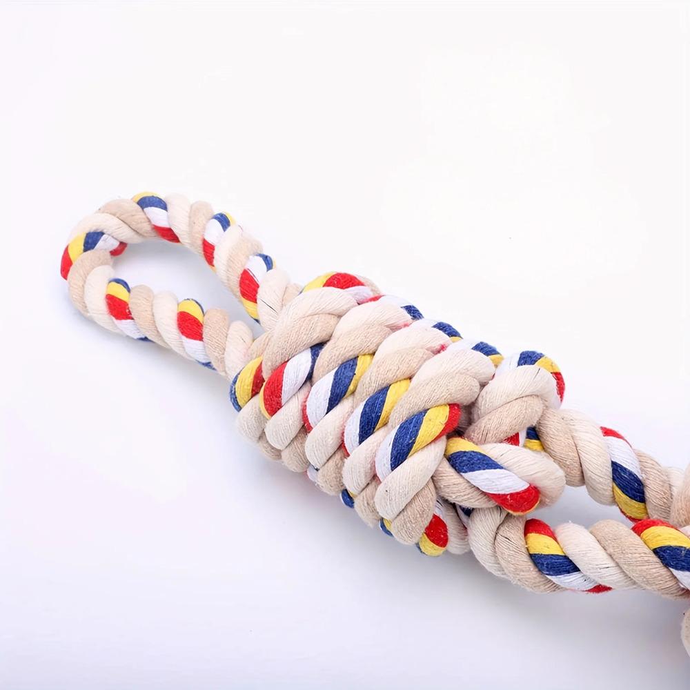 Large Rope Knot Toy for Pet Teeth Grinding Cleaning Cat Dog Boredom Relief Toys Pet Interactive Training Supplies