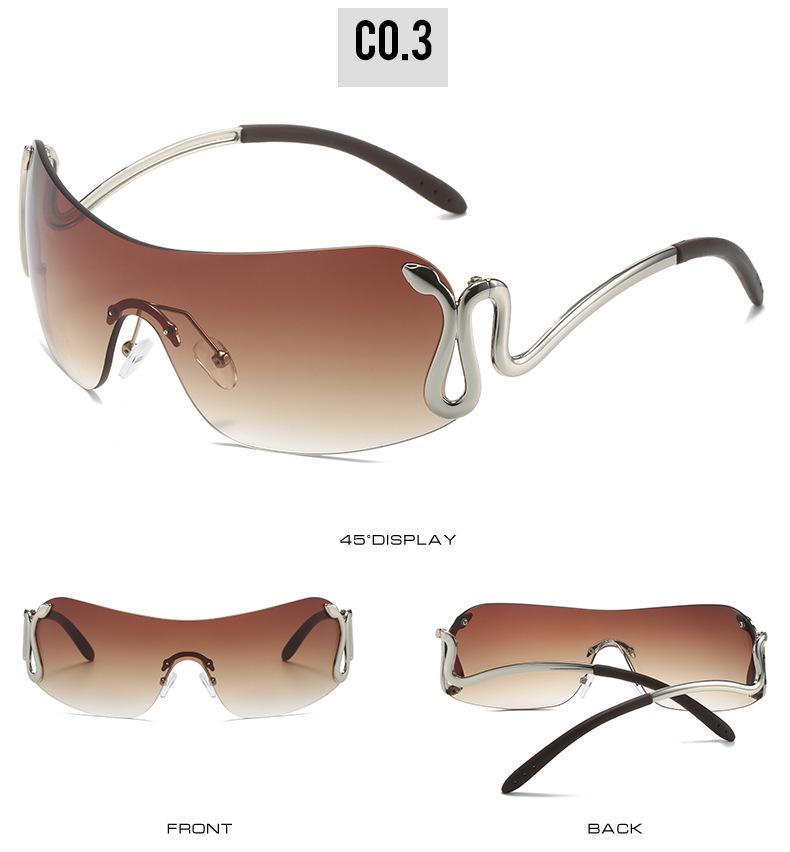 2023 Y2K Animal Fashion Sunglasses for Women – European and American Style Snake Design