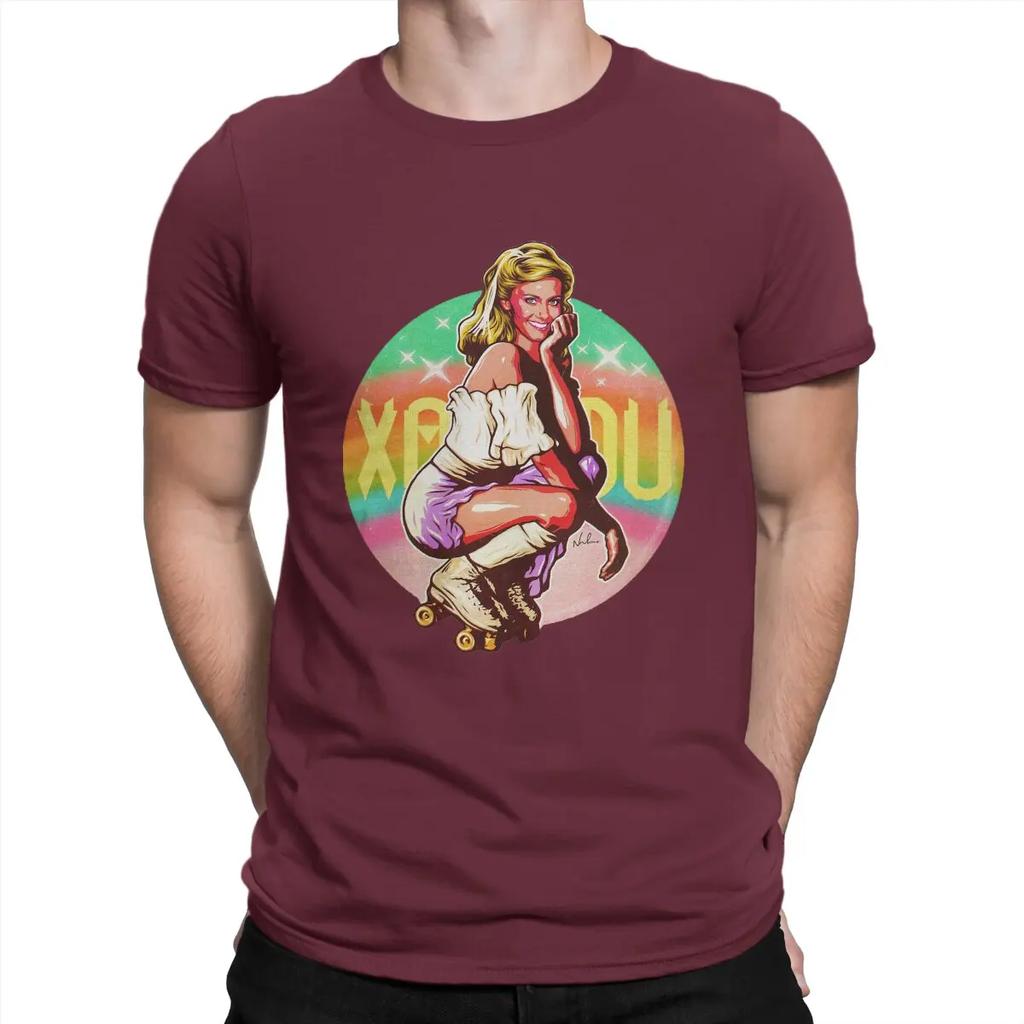 Australian Pop Female Singer Men T Shirt Olivia Newton John Leisure Sleeve Crew Neck T-Shirt  Cotton Gift Idea Clothing