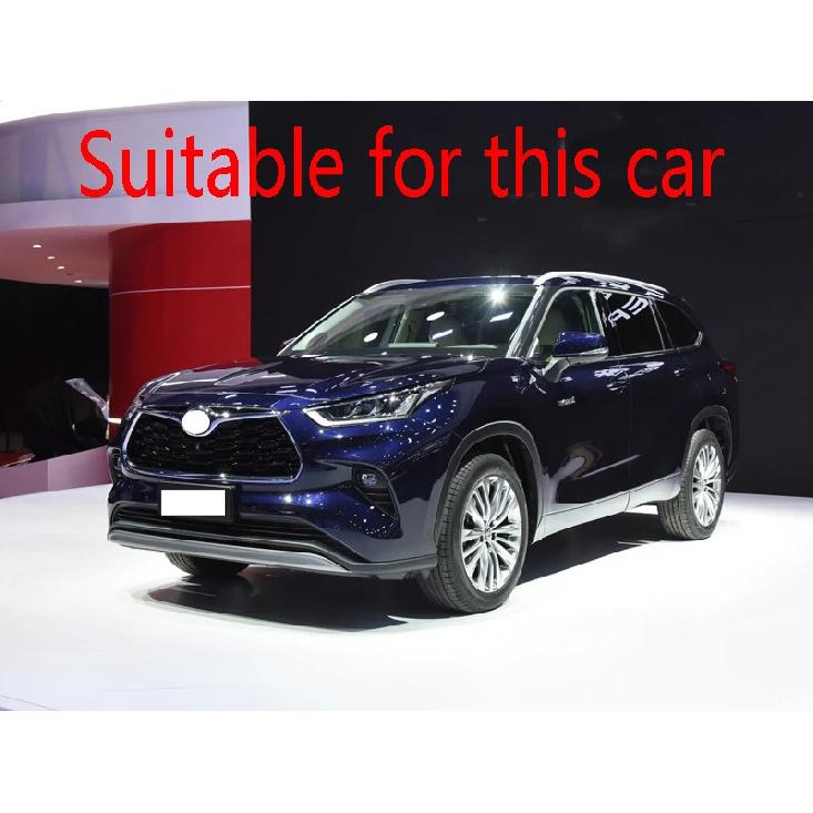 For Toyota Highlander XU70    Car Accessories Carbon Fiber Style Gear Shift Panel Center Console Cover Trim Frame