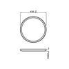 Plafonnier LED - Philips - Superslim - Blanc chaud - 1 ampoule - Intérieur - Design contemporain