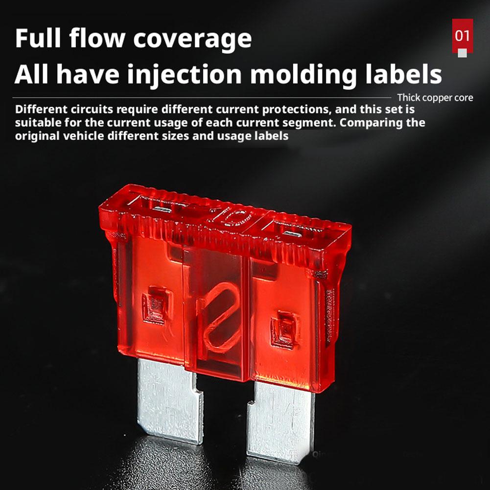 1set Fuse insert Profile Small Size Blade Car Fuse Assortment Set for Auto Car Truck 2.5/3/5/7.5/10/15/20/25/30/35A Fuse w/h Box