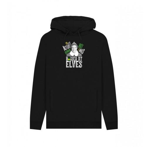 Elf Unisex Adult IÂ´m Actually Human Graphic Hoodie