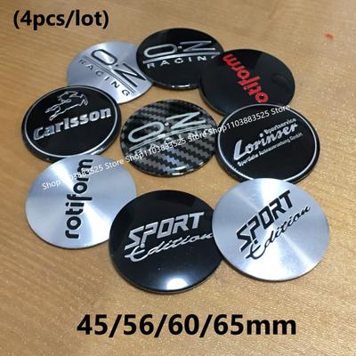 45/56/60/65mm Cache-moyeu de roue modifié Logo Emblème Badge Autocollant pour sport rotiform oz o.z carlsson lorinser enkei Rays Vossen