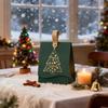 Christmas Gift Wrapping Boxes 10Pcs with Handles Christmas Tree Pattern Decor Boxes for Holiday Party Gift Giving Use