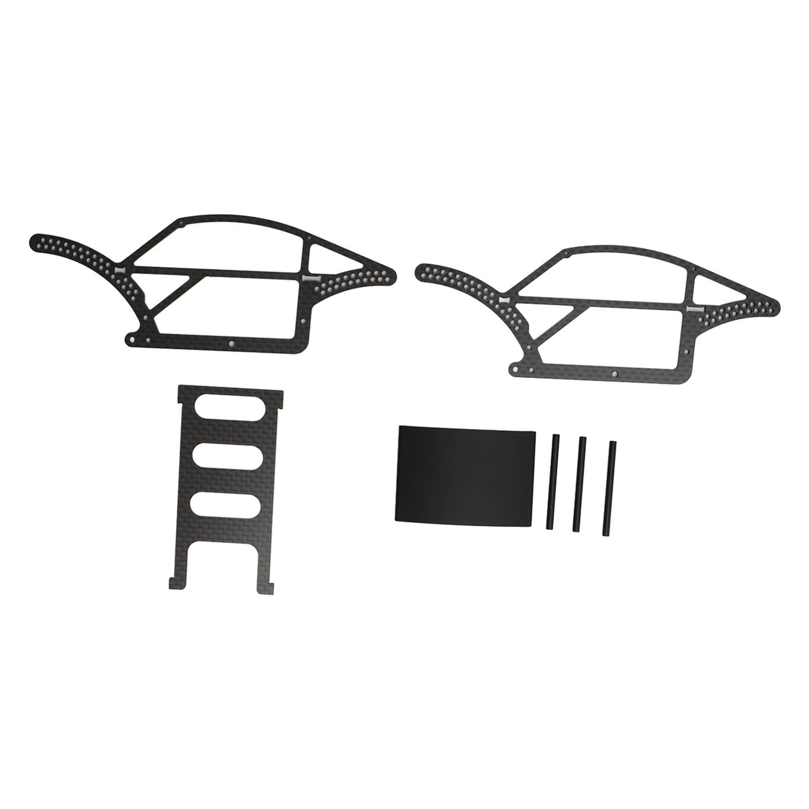 

118 Рама з вуглецевого волокна Чорна Гнучкість Комплект шасі з вуглецевого волокна Для TRX4M Defender Bronco 118