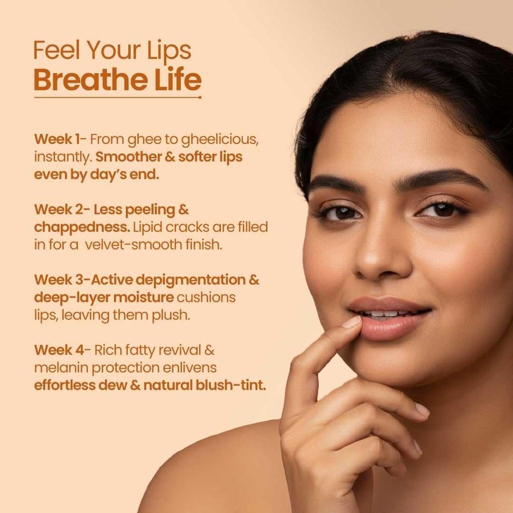 Nat Habit Kokum Honey Lip Balm Fresh Infused Lip Butter With Desi Ghee & Raw Honey Lip Repair, Dark And Chapped Lips, 8g