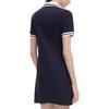 Fila Fashion Casual Classic Polo Collar Short Sleeve Dress Women Dresses Legendary-Blue F51W429302ANV