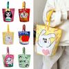 Cat Cartoon Canvas Bucket Bag Cartoon Girl Canvas Cat Shoulder Bag  Female/Children