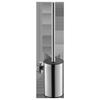 304 Stainless Steel Bathroom Toilet Brush Set - Floor & Wall Mounted
