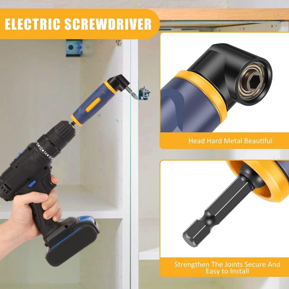 Blue Color Right Angle Drill Adapter Labor-saving Right Angle Extension  Precision Work