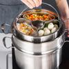 Stainless Steel Steamer Rack Divided Plate Steaming Egg Bowl Food Steamer  Household