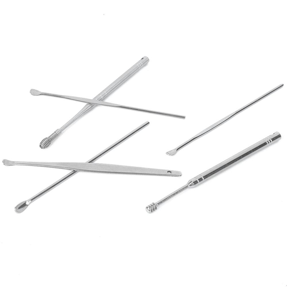6 Pcs Stainless Steel Ear Wax Remover Widened Earwax Removal Kit Ear Cleaning Tool  Safe Cleaning