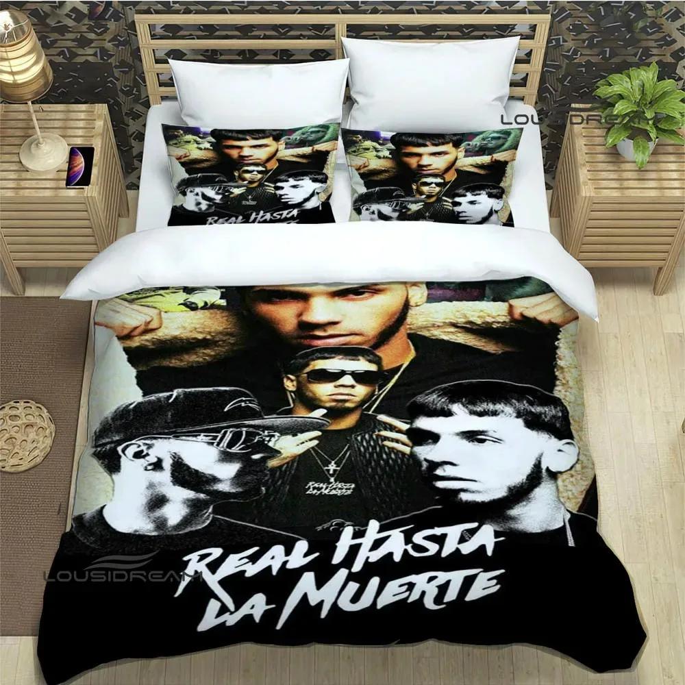 

Rapper Anuel AA printed Bedding Sets exquisite bed supplies set duvet cover bed comforter set bedding set luxury birthday gift EU single(135x200cm)