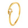 Simple Ins Wind Opening Zircon Ring Women's Niche High-end Titanium Steel Ring Does Not Fade Dopamine Jewelry
