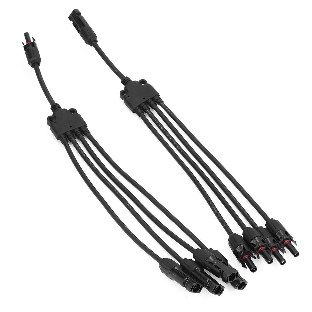 Solar Connector Y Branch 1 to 4 Waterproof Parallel Adapter Splitter for Outdoor