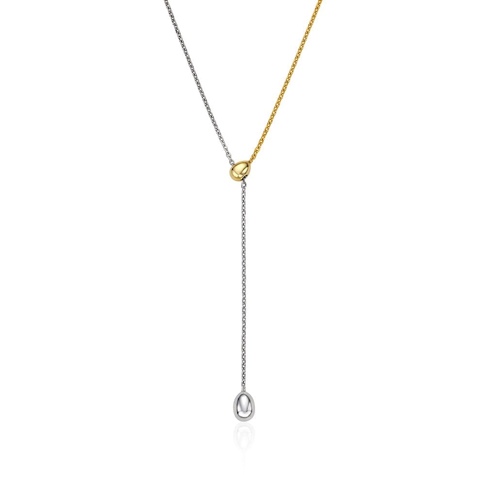 Subni Silver (C) Y-shaped Necklace