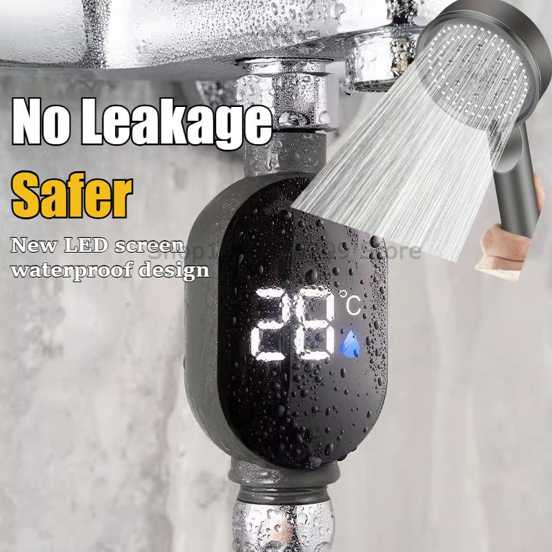 Display LED Negru Baie 0℃~99℃ Termometru Apă Duș Acasă Măsurare Precisă Temperatură Apă Metru Baie