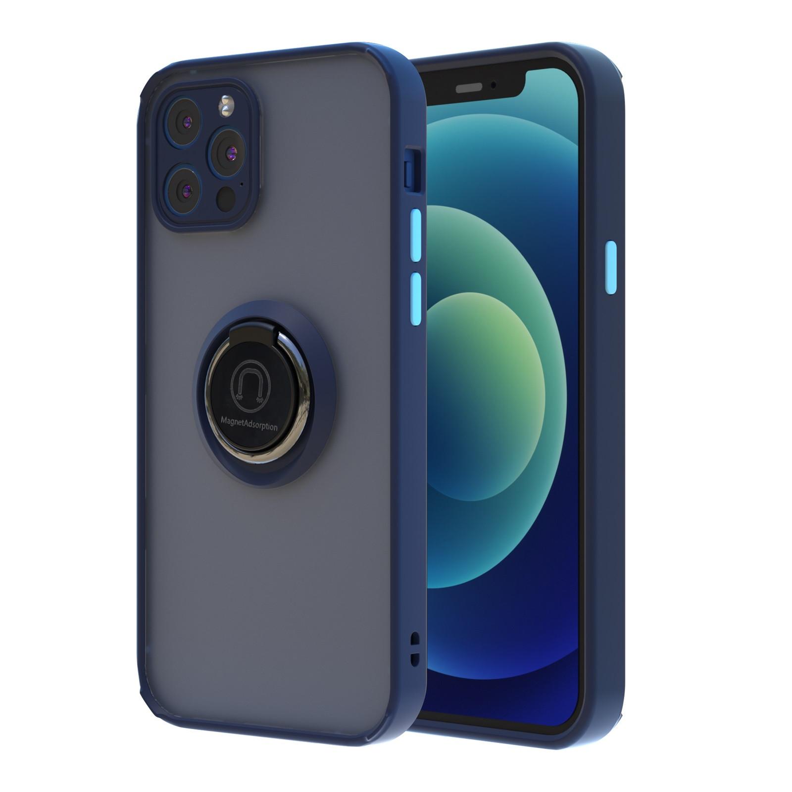 

Для 12Pro Чехол с кольцом-держателем, Для 12Pro Магнитный Чехол 19*11*2 cm синий