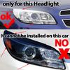 Car Headlamp Cover Headlight Lens Glass Cover Lampshade Bright Shell Lens Covers  for Chevrolet Malibu 2013 2014 2015