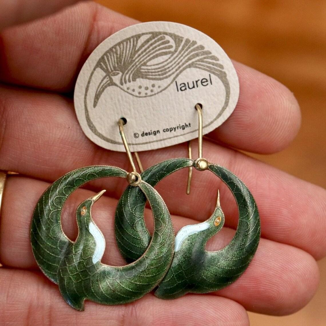 

Gorgeous Bird Animal Round Geometry Earrings Gold Color Party Dangle Earrings for Women
