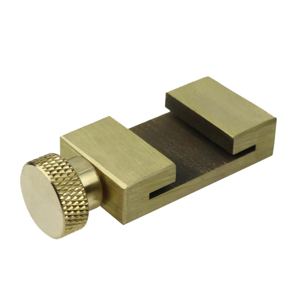 Measuring Tools Steel Ruler Positioning Block Brass Angle Scriber Line Marking Gauge For Ruler Locator DIY Carpentry Scriber