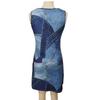 GMXIA Frühling Sommer Damenmode Denim Print Damen Kleid Frauen