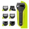 Rasoir Electrique - BRAUN - 300BT Jaune - Sans Fil - Batterie Rechargeable - Têtes X 6