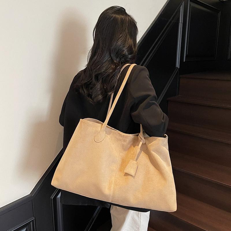 Yogodlns Women Vintage Tote Bag Solid Color Shoulder Bag Large Capacity Handbag Commute Satchel Bag for Work Travel Shopping