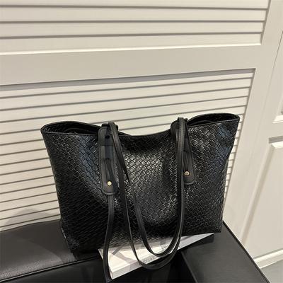 Retro gewebte Tasche mit großem Fassungsvermögen Damen 2025 Herbst neue koreanische Version Mode Tragetasche vielseitige Unterarmtasche Schultertasche