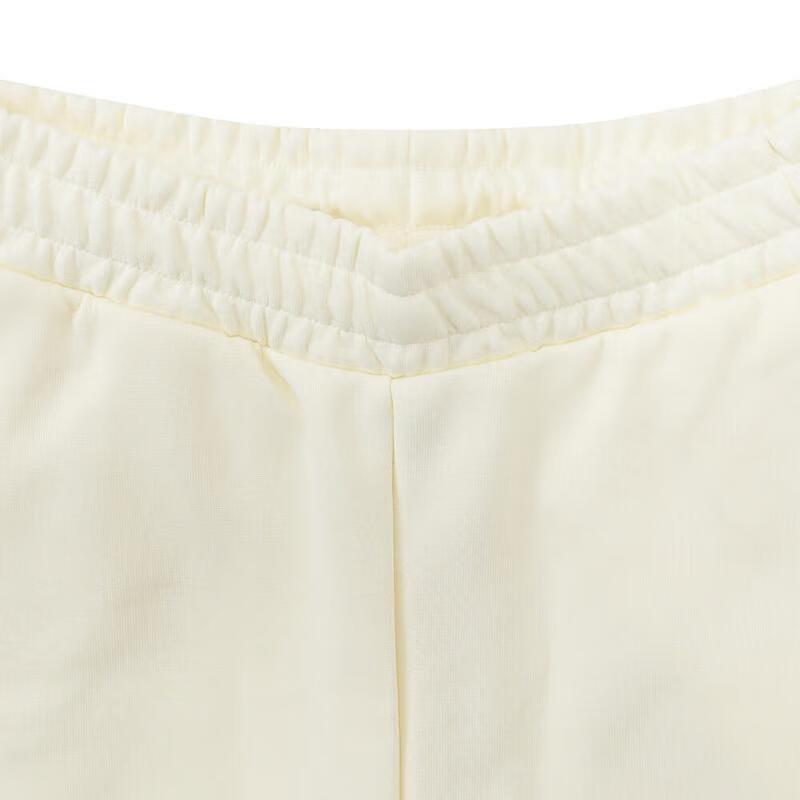 Adidas Fustl Solid Color Loose Comfortable Sports Casual Pants Women Bottoms Ivory JW9721