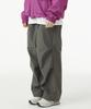 URBANAGE Waterproof Single-Pleat Parachute Wide Pants_Gray