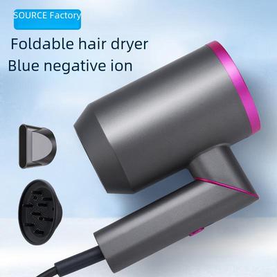 High-Power Folding Hair Dryer for Salon & Home with Negative Ion Technology