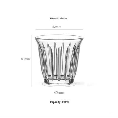 Zhaoran 160ml gehärtetes Glas Kaffeetasse