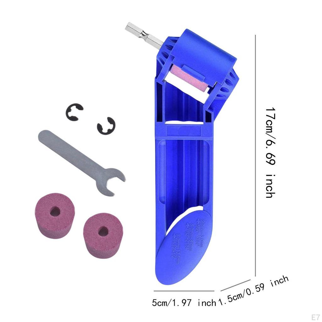 Bit Schärfer Bohrschleifer Schleifwerkzeug für 2,0-12,5mm Eisenbasis 6,35mm Sechskantschaft Spiralbohrer