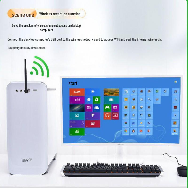 Wireless Gigabit Network Adapter for Desktop PCs