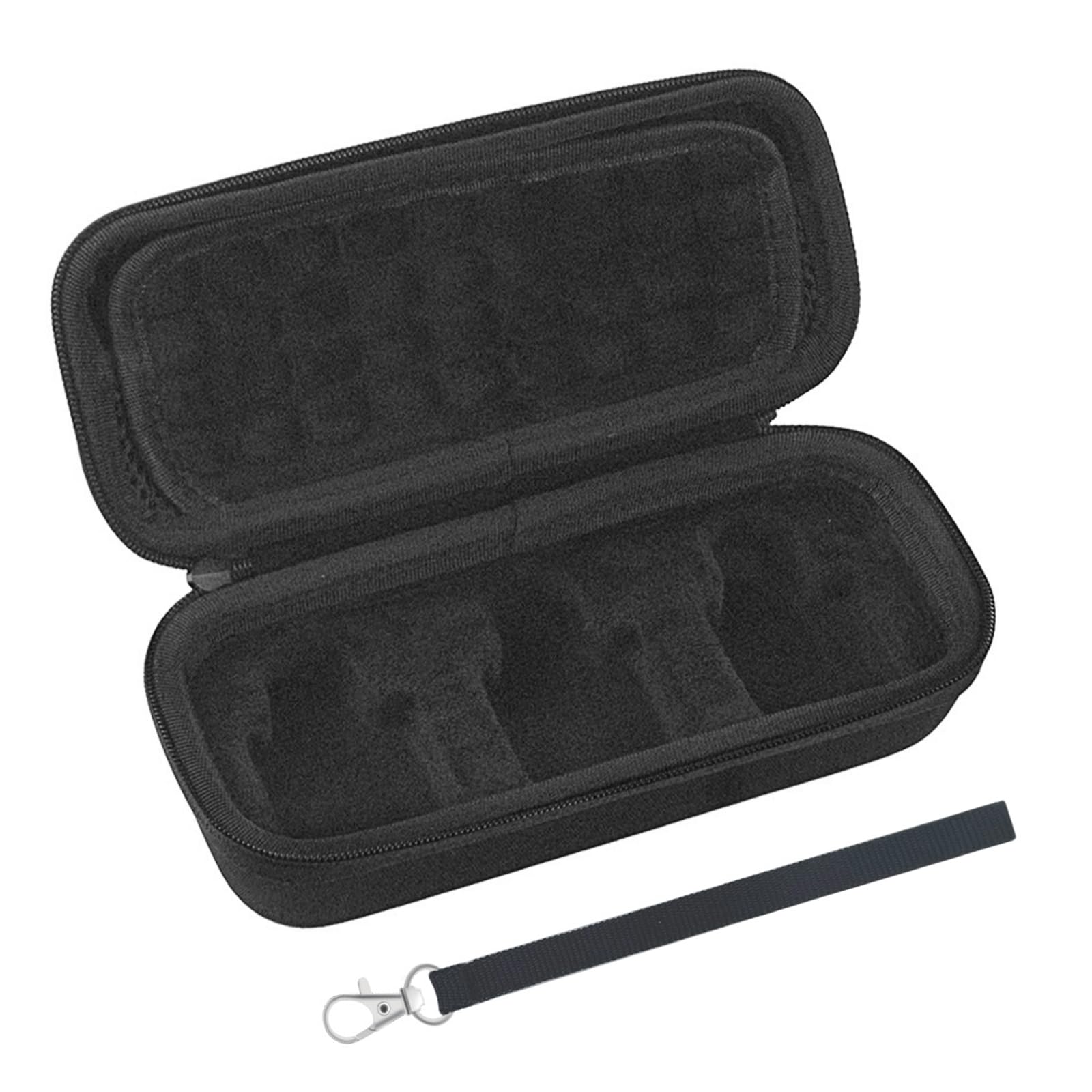 

Musiin Lavalier Microphone Case for RODE Wireless Go2, Portable Flannel Microphone Storage Bag, Dustproof Accessory Organizer (Black)